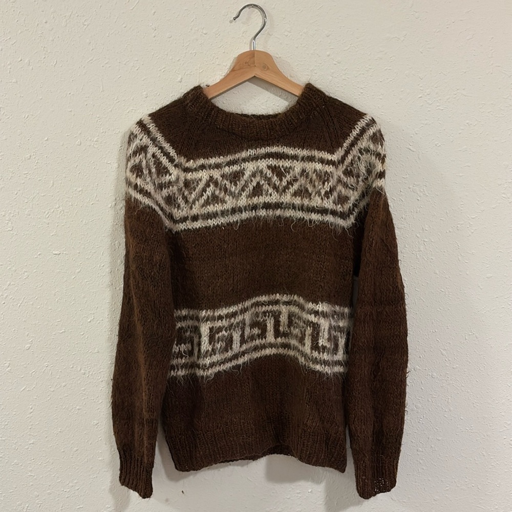 Vintage wool hand knit sweater
